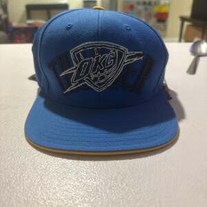 Oklahoma City Thunder Snapback Hat, Blue OKC NBA Cap